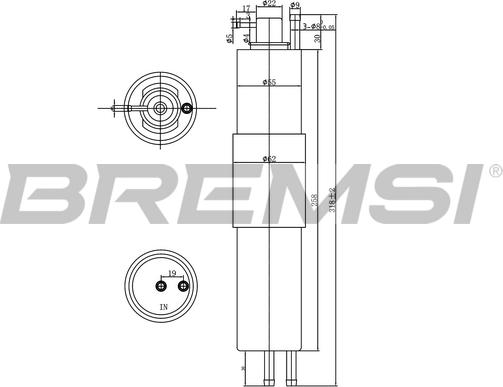 Bremsi FE1521 - Паливний фільтр avtolavka.club