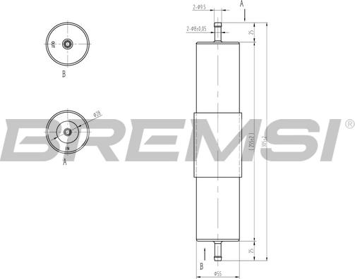 Bremsi FE1318 - Паливний фільтр avtolavka.club