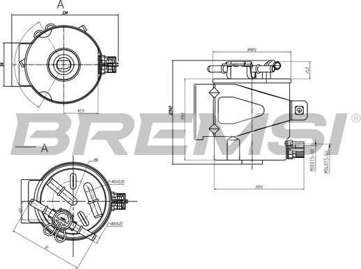 Bremsi FE1313 - Паливний фільтр avtolavka.club