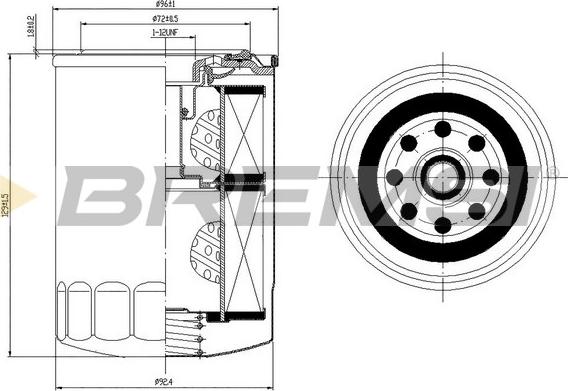 Bremsi FL1420 - Масляний фільтр avtolavka.club