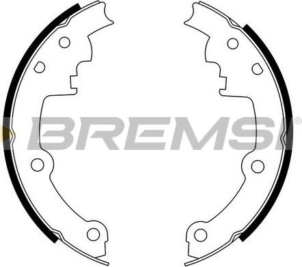 Bremsi GF4552 - Комплект гальм, барабанний механізм avtolavka.club