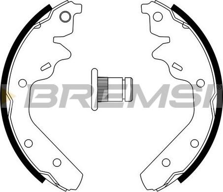 Bremsi GF4519 - Комплект гальм, барабанний механізм avtolavka.club