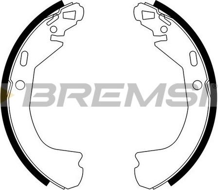 Bremsi GF4636 - Комплект гальм, барабанний механізм avtolavka.club