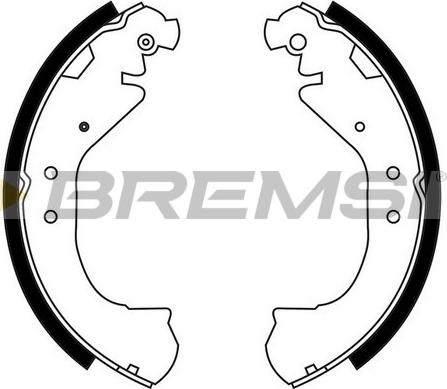 Bremsi GF4675 - Комплект гальм, барабанний механізм avtolavka.club