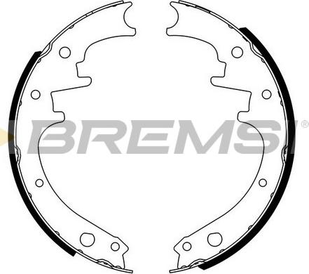 Bremsi GF4169 - Комплект гальм, барабанний механізм avtolavka.club