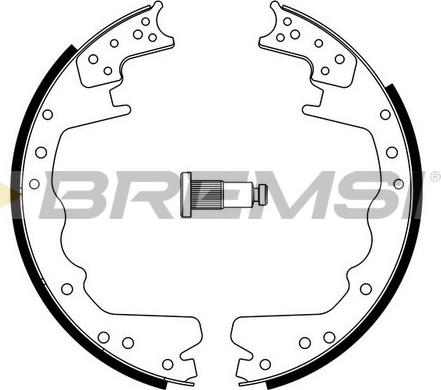 Bremsi GF4358 - Комплект гальм, барабанний механізм avtolavka.club
