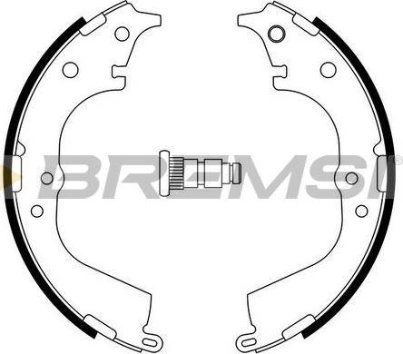 Bremsi GF0941 - Комплект гальм, барабанний механізм avtolavka.club