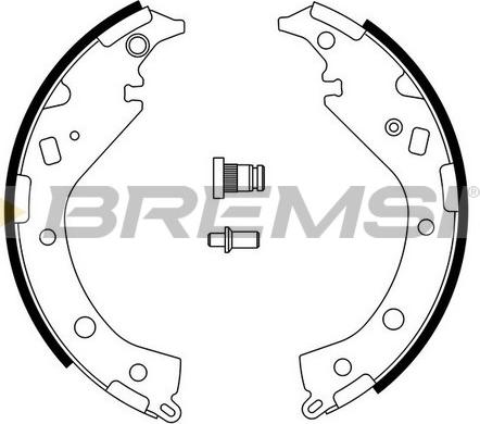 Bremsi GF0954 - Комплект гальм, барабанний механізм avtolavka.club