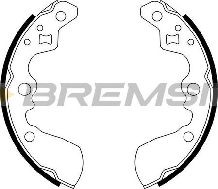 Bremsi GF0911 - Комплект гальм, барабанний механізм avtolavka.club