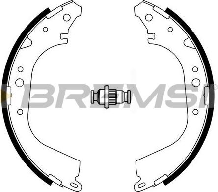 Bremsi GF0937A - Комплект гальм, барабанний механізм avtolavka.club