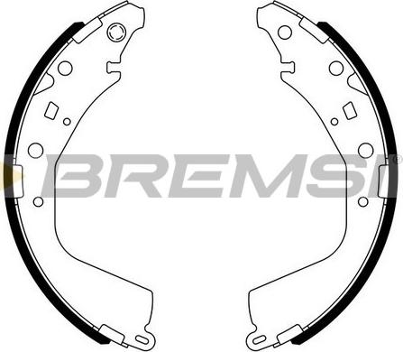 Bremsi GF0975 - Комплект гальм, барабанний механізм avtolavka.club
