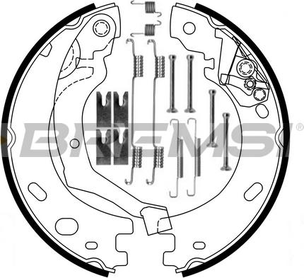 Bremsi GF0441-1 - Комплект гальм, ручник, парковка avtolavka.club