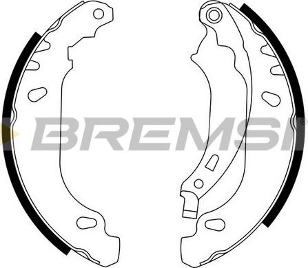 Bremsi GF0408 - Комплект гальм, барабанний механізм avtolavka.club