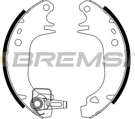 Bremsi GF0416 - Комплект гальм, барабанний механізм avtolavka.club