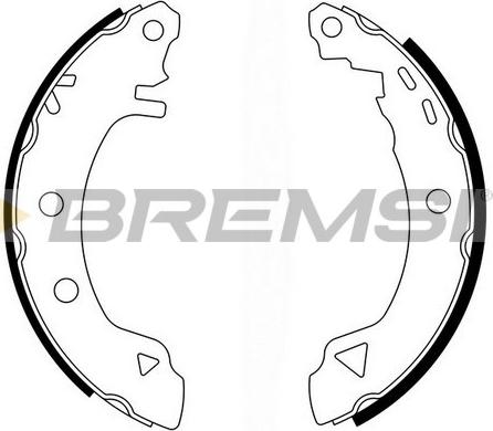 Bremsi GF0418 - Комплект гальм, барабанний механізм avtolavka.club