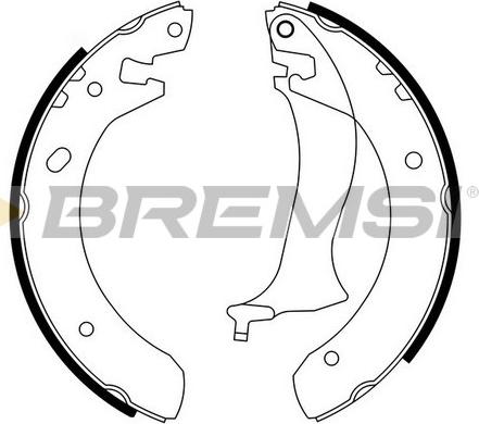 Bremsi GF0436 - Комплект гальм, барабанний механізм avtolavka.club