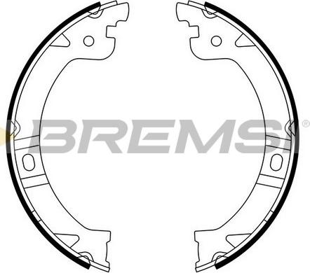 Bremsi GF0429 - Комплект гальм, ручник, парковка avtolavka.club