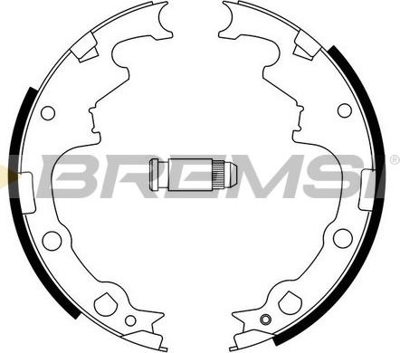 Bremsi GF0424 - Комплект гальм, барабанний механізм avtolavka.club