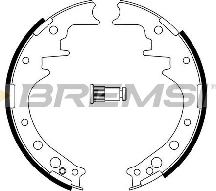 Bremsi GF0554 - Комплект гальм, барабанний механізм avtolavka.club