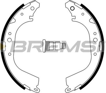 Bremsi GF0555A - Комплект гальм, барабанний механізм avtolavka.club