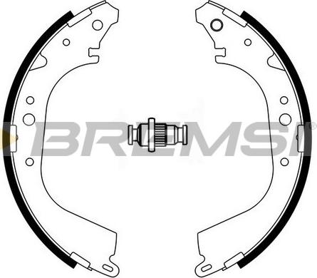 Bremsi GF0555 - Комплект гальм, барабанний механізм avtolavka.club