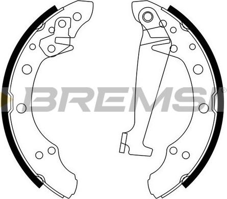 Bremsi GF0556 - Комплект гальм, барабанний механізм avtolavka.club