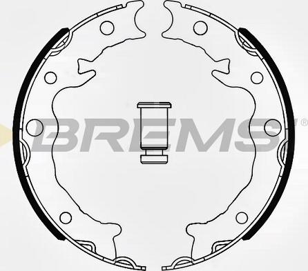 Bremsi GF0645 - Комплект гальм, ручник, парковка avtolavka.club