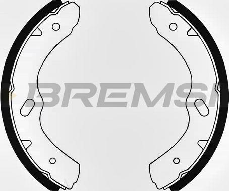 Bremsi GF0641 - Комплект гальм, барабанний механізм avtolavka.club