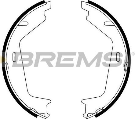 Bremsi GF0608 - Комплект гальм, ручник, парковка avtolavka.club