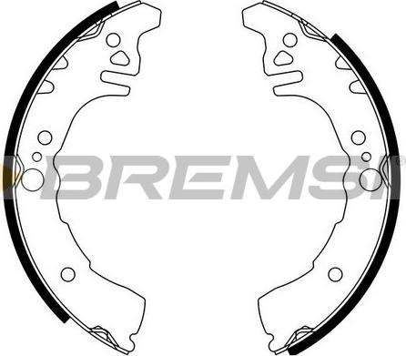 Bremsi GF0681 - Комплект гальм, барабанний механізм avtolavka.club