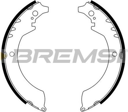Bremsi GF0679 - Комплект гальм, барабанний механізм avtolavka.club