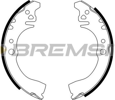Bremsi GF0676 - Комплект гальм, барабанний механізм avtolavka.club