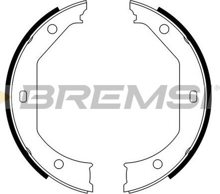 Bremsi GF0080 - Комплект гальм, ручник, парковка avtolavka.club