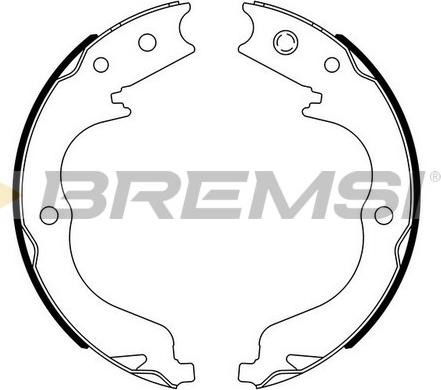 Bremsi GF0109 - Комплект гальм, ручник, парковка avtolavka.club