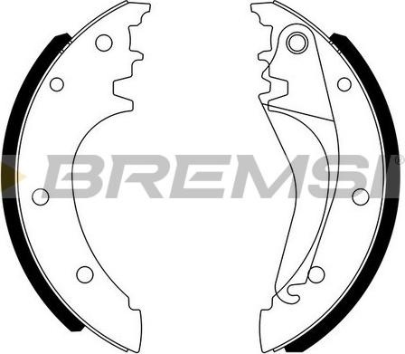 Bremsi GF0185 - Комплект гальм, барабанний механізм avtolavka.club