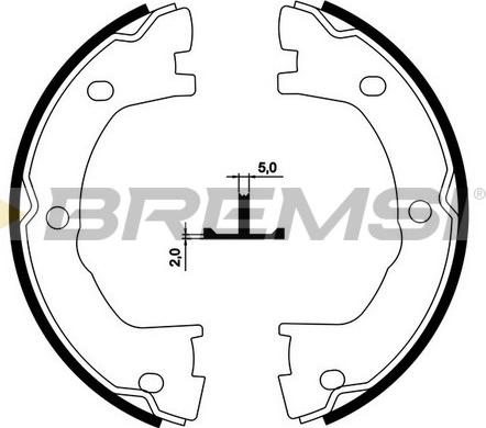 Bremsi GF0183 - Комплект гальм, ручник, парковка avtolavka.club