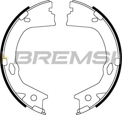 Bremsi GF0899 - Комплект гальм, ручник, парковка avtolavka.club