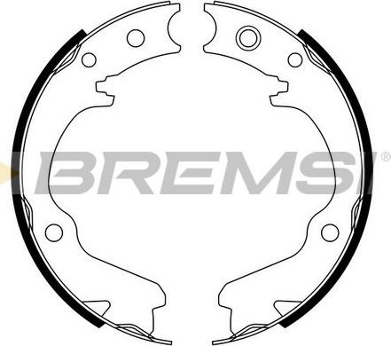 Bremsi GF0891 - Комплект гальм, ручник, парковка avtolavka.club