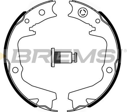 Bremsi GF0893 - Комплект гальм, ручник, парковка avtolavka.club