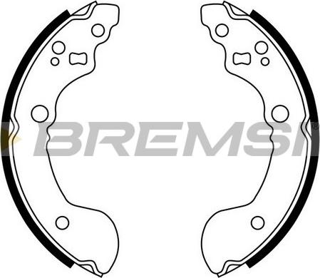 Bremsi GF0860 - Комплект гальм, барабанний механізм avtolavka.club