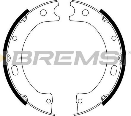 Bremsi GF0868 - Комплект гальм, ручник, парковка avtolavka.club