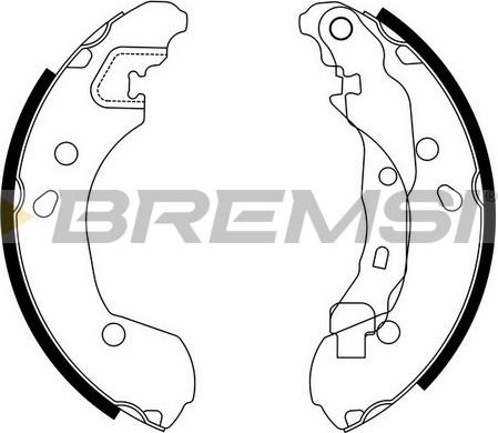 Bremsi GF0862 - Комплект гальм, барабанний механізм avtolavka.club