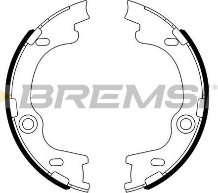 Bremsi GF0804 - Комплект гальм, ручник, парковка avtolavka.club