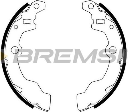 Bremsi GF0882 - Комплект гальм, барабанний механізм avtolavka.club
