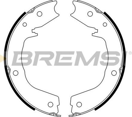 Bremsi GF0831 - Комплект гальм, ручник, парковка avtolavka.club