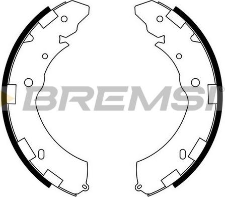 Bremsi GF0833 - Комплект гальм, барабанний механізм avtolavka.club