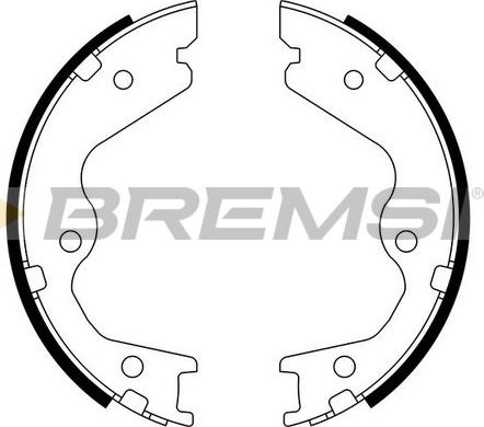 Bremsi GF0874 - Комплект гальм, ручник, парковка avtolavka.club