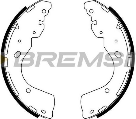 Bremsi GF0877 - Комплект гальм, барабанний механізм avtolavka.club