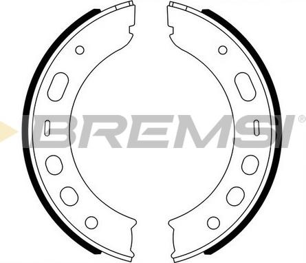Bremsi GF0399A - Комплект гальм, ручник, парковка avtolavka.club