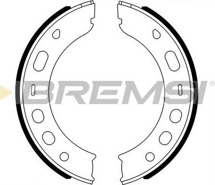 Bremsi GF0399 - Комплект гальм, ручник, парковка avtolavka.club